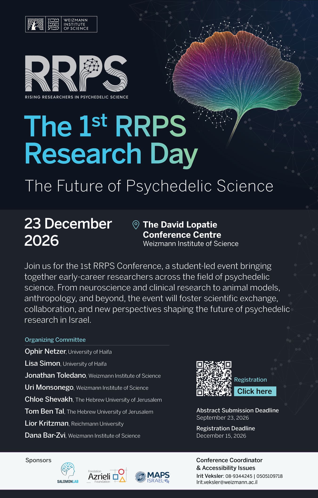 The 1st RRPS Research Day — conference poster